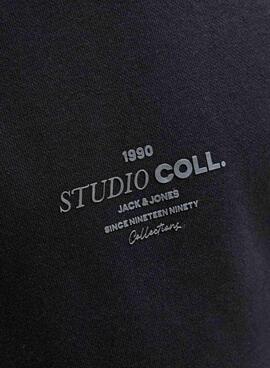 Sweat à capuche Jack and Jones Jin noir pour enfant