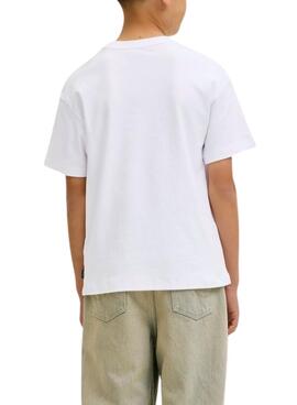 T-shirt Jack and Jones Bleecker blanc pour enfant
