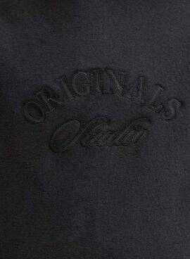 Sweat à capuche Jack and Jones Bleecker noir pour enfant