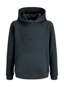 Sweat à capuche Jack and Jones Bleecker noir pour enfant