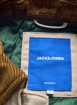Veste de travail beige pour homme Jack and Jones Norerrebro Worker