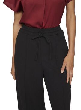 Pantalon Vila Viclua noir pour femme