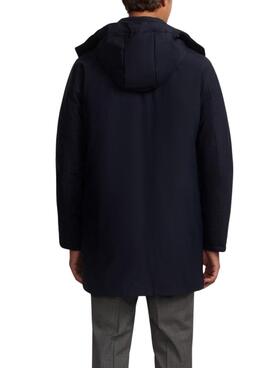Parka Silbon técnica Tailoring en bleu marine pour homme