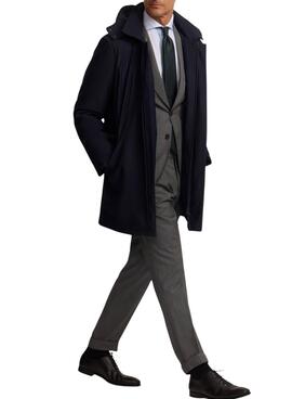 Parka Silbon técnica Tailoring en bleu marine pour homme