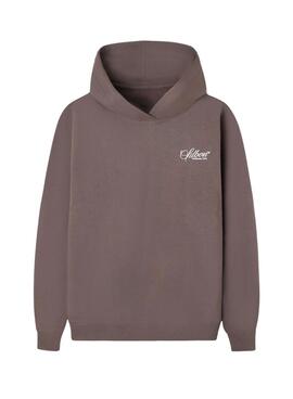 Sweat à capuche Silbon Wellness Club marron pour homme