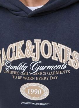 Sweat à capuche Jack and Jones Ari bleu pour enfant