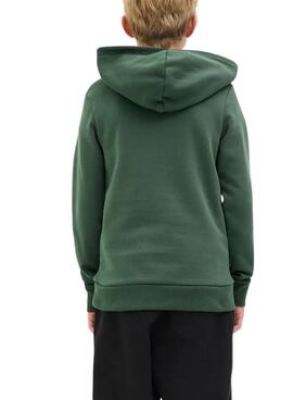 Sweat à capuche Jack and Jones Ari vert pour enfant