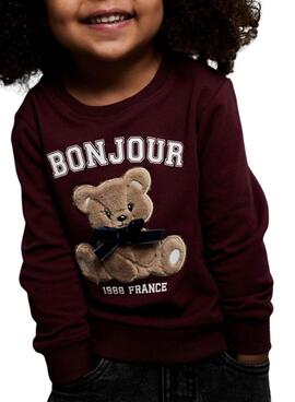 Sweat-shirt Name It Frear grenat pour fille