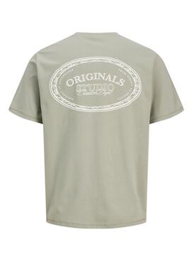 T-shirt Jack and Jones Greene Branding verte pour enfant
