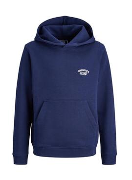 Sweat-shirt Jack and Jones Greene Branding bleu pour enfant
