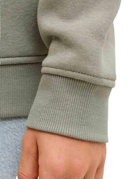 Sweatshirt Jack and Jones Greene verte pour enfant