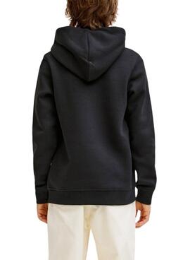 Sweat à capuche Jack and Jones Greene noir pour enfant