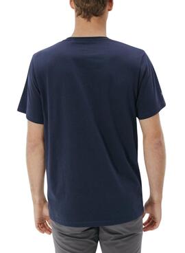 T-shirt El Pulpo basique bleu marine pour homme