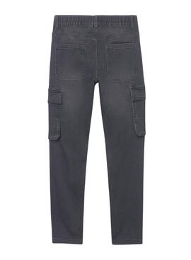Pantalon cargo gris Mayoral pour garçon