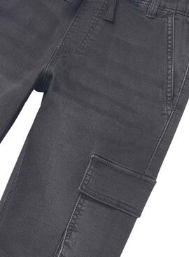 Pantalon cargo gris Mayoral pour garçon