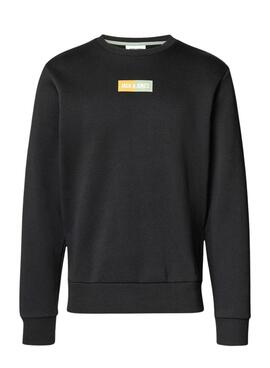 Sweatshirt Jack and Jones Pam noir pour homme