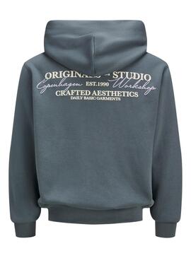 Sweatshirt Jack and Jones Islington blanc pour homme.