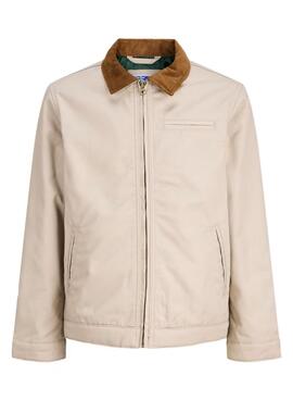 Veste Jack and Jones Norrebro beige pour garçon