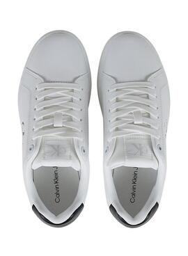Sneakers Calvin Klein Jeans Classic Cupsole blanc pour femme.