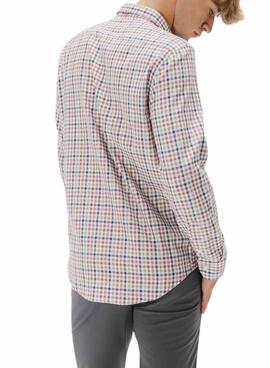 Chemise décontractée à carreaux rose pour homme El Pulpo
