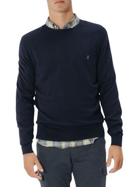 Maillot El Pulpo col rond mélange marine pour homme