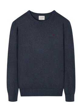 Sweatshirt Silbon minilogo bleue pour homme