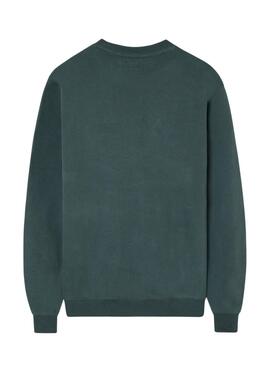 Sweatshirt Silbon en velours côtelé vert pour homme