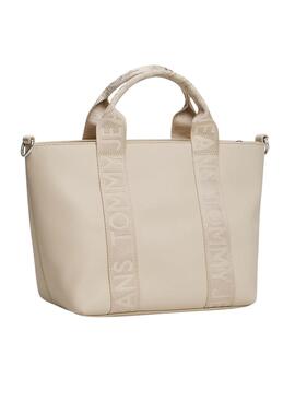 Sac à main Tommy Jeans Daily Elevated Mini beige pour femme