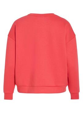 Sweat à capuche Vila Visiffi rouge pour femme