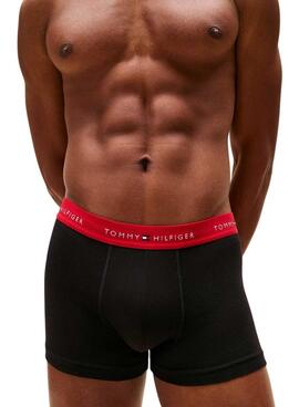 Ensemble de 3 caleçons Tommy Hilfiger Trunk Signature noir pour homme