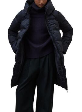 Manteau matelassé Ecoalf Manlie marine pour femme