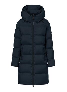 Manteau matelassé Ecoalf Manlie marine pour femme