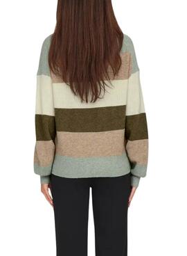 Maillot à rayures multicolores pour femme, Only Atia.