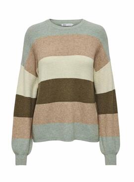 Maillot à rayures multicolores pour femme, Only Atia.