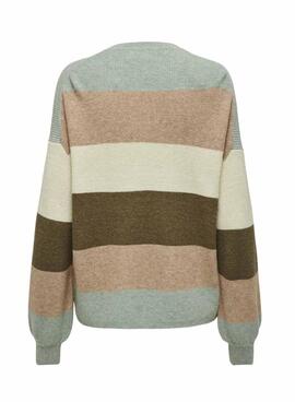 Maillot à rayures multicolores pour femme, Only Atia.