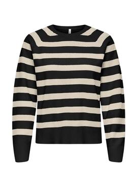 Maillot Only Aime les rayures noires pour femme