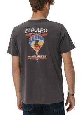 T-shirt El Pulpo Adventure gris pour homme