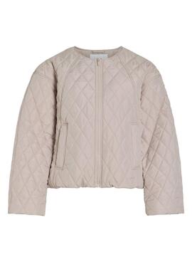 Veste matelassée beige Vitate pour femme