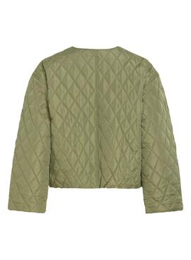 Veste matelassée Vitate verte pour femme