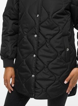 Manteau matelassé noir Vila Vitate pour femme
