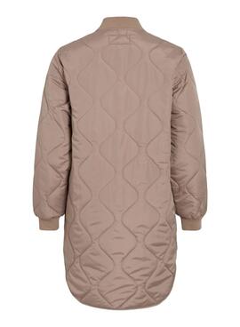 Manteau rembourré Vila Vitate marron pour femme