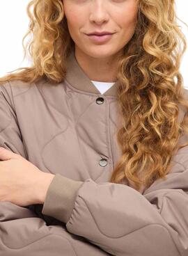 Manteau rembourré Vila Vitate marron pour femme