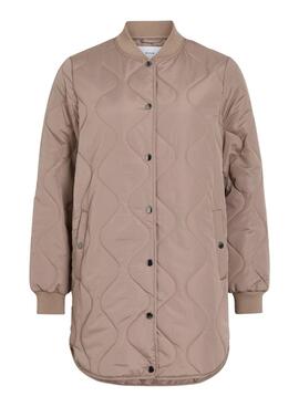 Manteau rembourré Vila Vitate marron pour femme