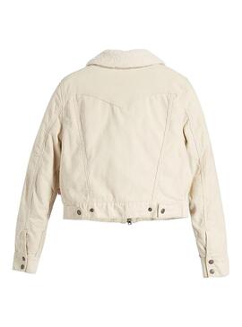 Veste Levis Camionneur Baby Bubble Sherpa Beige