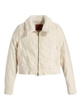 Veste Levis Camionneur Baby Bubble Sherpa Beige