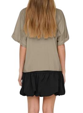 T-shirt Only Lucy beige pour femme
