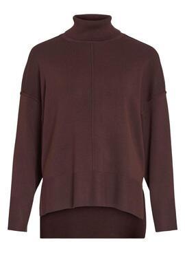 Maillot Vila Viostria marron pour femme