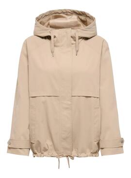 Parka Only Orchid beige pour femme