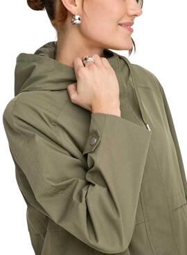 Manteau Parka Only Orchid vert pour femme