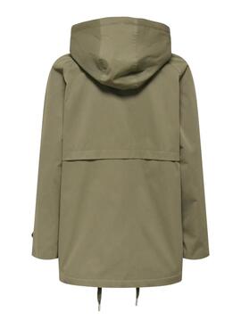 Manteau Parka Only Orchid vert pour femme